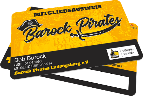 Mitgliedsausweis Barock Pirates